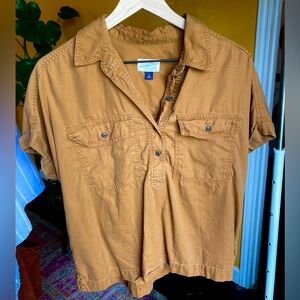 Universal Thread Crop Utility Top Brown Size Medium